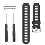 Silikon armbånd til Garmin Forerunner 735 XT, svart + grå